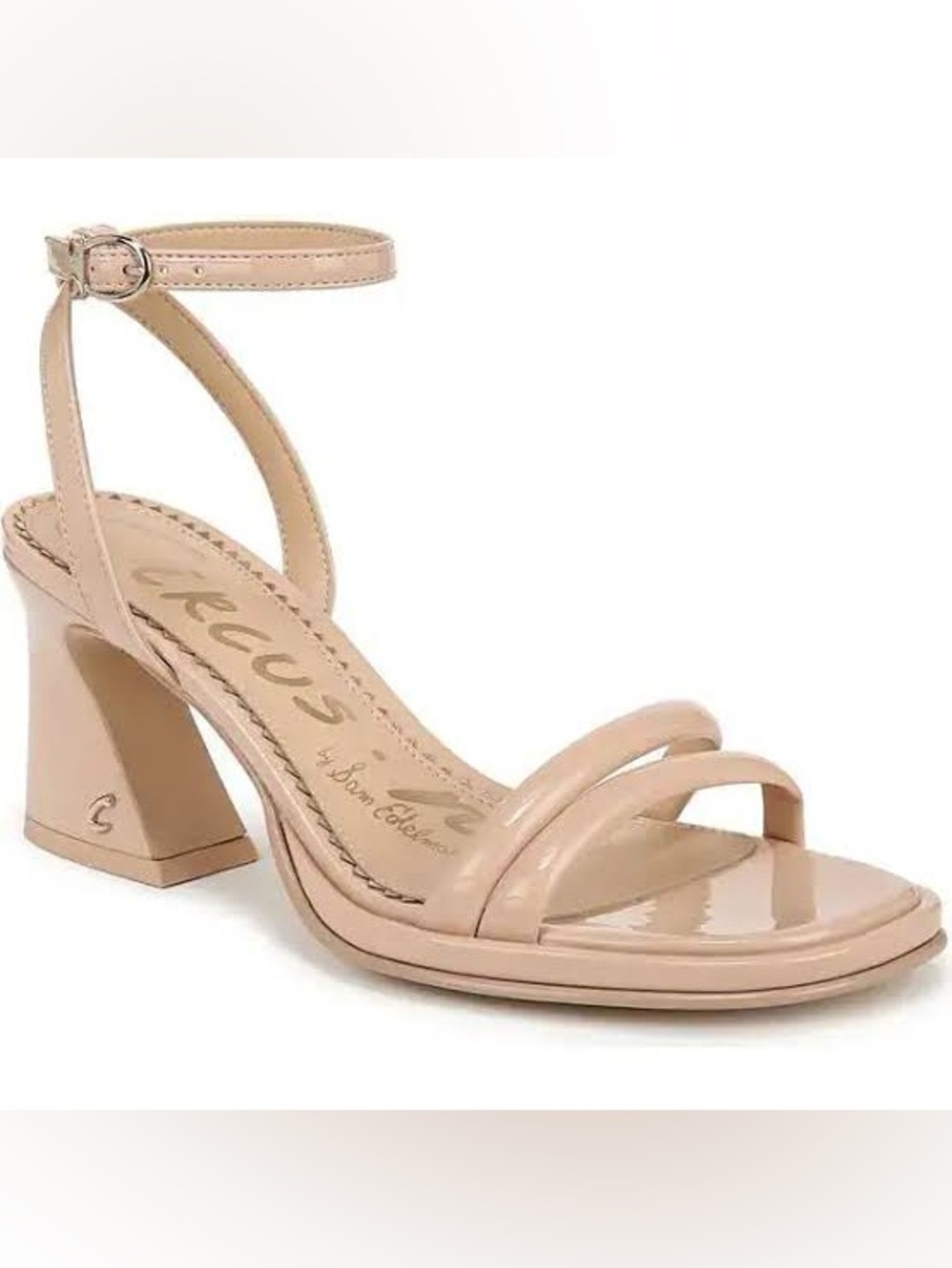 Circus NY by Sam Edelman Holly Ankle Strap Sandals - Blonde Patent